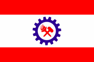 [Democratic Confederation of Nepalese Trade Unions Flag]